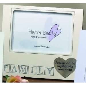  Pack of 4 Heart Beats Family 4 x 6 Picture Frames: Home 