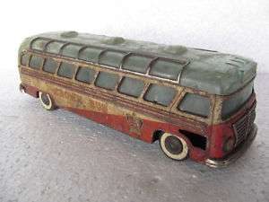 Vintage ALPS Mark CROWN BUS Tin Toy, Made in Japan  
