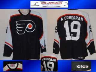Maillot jersey de hockey sur glace NHL FLYERS #19 CORCORAN brodé XXL 