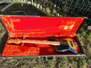1978 Fender Jazz Bass   Sunburst OHSC   Lefty Left Hand  