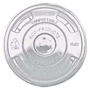  Eco Products  Lids, for Corn Clear Plastic Cups, Flat 