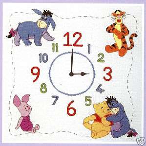   Kit/Point de Croix Compté/Winnie the Pooh/Horloge / Clock