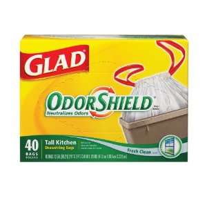  Glad 13 Gal Odor Shield Tall Kitchen Bags   6 Pack