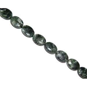  Seraphinite oval gemstone beads, 16x12mm, sold per 16 inch 