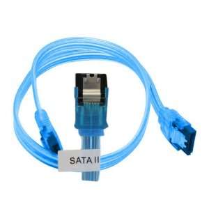  36 inch Blue UV SATA cable with clips. Electronics