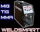 WeldSmart 200 Amp Mig/TIG/MMA GAS &GASLESS Inverter ARC Welder MAG 
