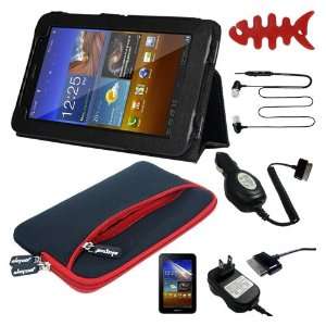  Skque Premium LCD Screen Protector + Black Leather Cover 