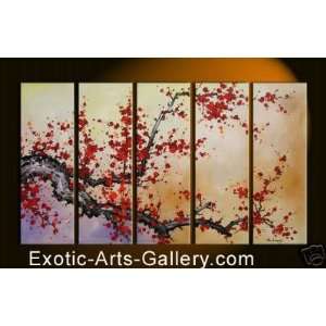  Chinese Flower Painting Cherry Blossom Painting Feng Shui 