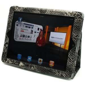  Exotic Leather Portfolio Case for Apple Ipad 2 with Stand 