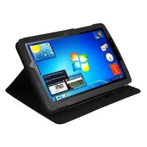   Tablet Polyurethane Leather Executive Folio Multi Angle Folding Stand