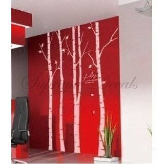   Sale  Set of 4 big birch trees    8 feet 6 inch    Wall Art Home