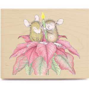  Mouse Wood Mounted Rubber Stamp Silent Mice Arts, Crafts & Sewing