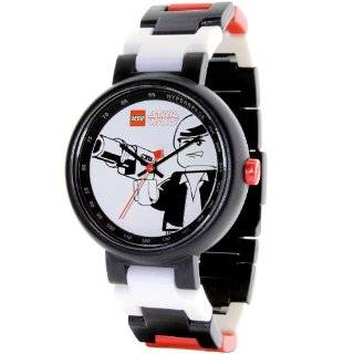   340820 Classic Silver LEGO Stud Dial Black Watch LEGO Watches