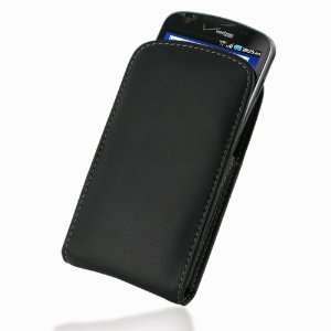   V01 Black Leather Case for Samsung Droid Charge SCH i510 Electronics