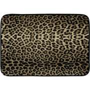   Memory Foam Bath Rug Cheetah/Leopard/Sage Green/Tan 17 x 24  
