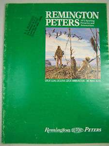 1972 REMINGTON PETERS SPORTING FIREARMS & AMMO CATALOG  