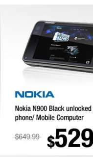 Nokia N900 Black unlocked 3G GSM smart phone/ Mobile Computer