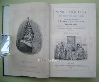 PUNCH and JUDY  History & Dialogue George CRUIKSHANK Engraved Plates 