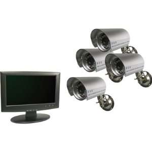  Sunforce 4 Channel DVR Security System with 4 Cameras and 