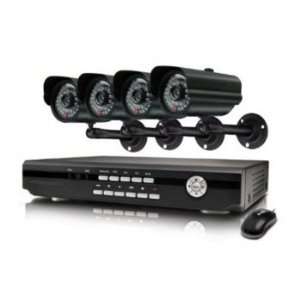  Top Quality 4 Channel H.264 DVR & 4 CCD Weather Resistant 