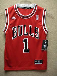Derrick Rose Chicago Bulls Adidas Replica Adult RED Jersey MEDIUM 