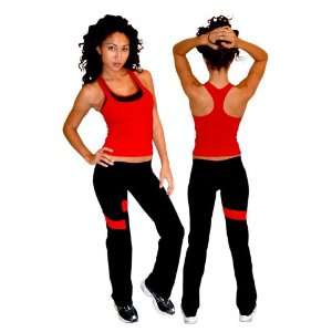  Equilibrium Active Wear Red Womens Mesh Pants (Size=S 