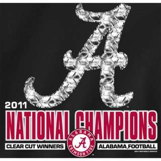 Alabama Crimson Tide T Shirts   2011 BCS National Champions   Black 