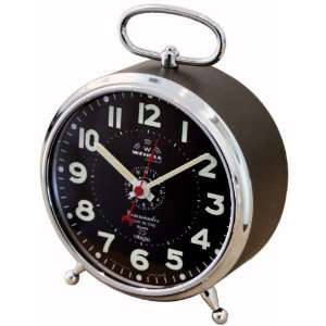   Bai Original German Wehrle Commander Brass Alarm Clock: Home & Kitchen