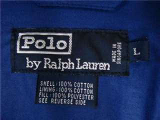   VTG Ralph Lauren 92 POLO SKI LOGO JACKET Stadium Coat ALPINE BLACK L