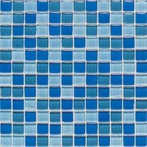 American Olean Legacy Glass Mosaic Blend Blue Blend Ceramic Tile