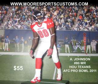 Custom Mcfarlane Andre johnson #80 AFC Pro Bowl Hou Texans WR  