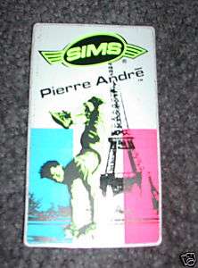 Pierre Andre Vintage 80s skateboard sticker SIMS OOP  