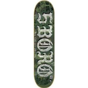  5boro Vintage Camo Gothic Logo Deck 8.25 Skateboard Decks 
