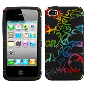 FISHBONE Hybrid Phone Skin Cover Case FOR Apple IPHONE 4 4S Peace 2D 