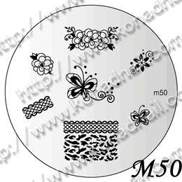 Konad Stamping Nail Nails Design Art Image Plate M50  