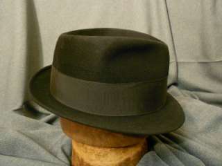 Vintage Resistol 990 Melorol Fedora Hat, Black  
