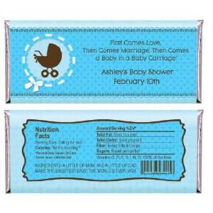  Boy Baby Carriage   Personalized Candy Bar Wrapper Baby 