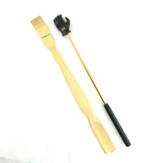 These Bamboo Back scratcher Shoe Horns measure approximately 18½ X 1 