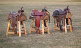 Authentic Western Horse Saddle Bar Stools Barstools Decor Counter 