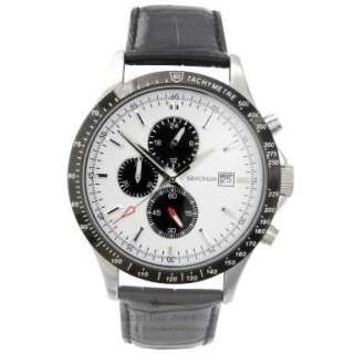 crisp white dial silver hour batons silver hour minute second