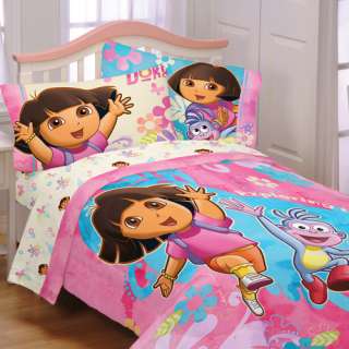 DORA Girls Twin Full Bed in a Bag COMFORTER +SHEETS Set  