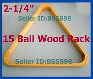 15 Ball Triang Rack Finish Pool Table Billiards Wood NW  