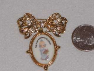 Vintage Jewelry Brooch Pin Precious Moments 1999 May Happiness Blossom 
