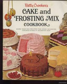 BETTY CROCKERS CAKE & FROSTING MIX RECIPES COOKBOOK  