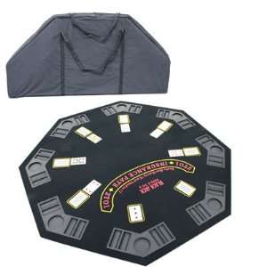  Folding Blackjack / Poker Table Top (48 Inch) Octagon with 