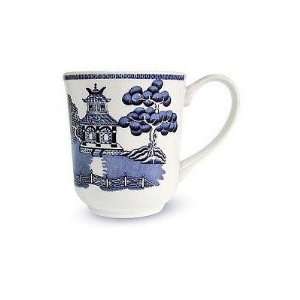 Johnson Brothers Willow Blue Dinnerware 9 Ounce Mugs, Set of 4  
