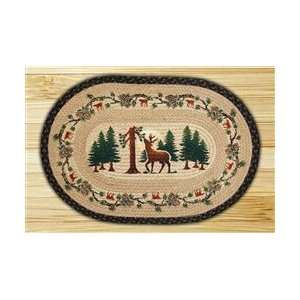   Woods Printed Cabin Rug by R.A. Guthrie, Braided Jute