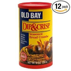 Old Bay Dip & Crisp Seasoned Bread Crumbs , 9 oz Canisters (255 g 