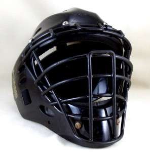 Adams Baseball Catchers Mask Helmet Intermediate Black Back Head 