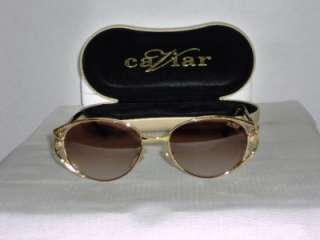 Brand New Caviar Ultra Gold Sunglasses Mod. 1140 &Case  